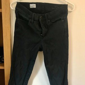 High Rise Black Skinny Jeans 27" waist